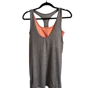 Athleta Gray and Coral Tank Top